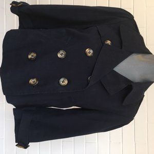 NAVY  SHORT PEA Jacket